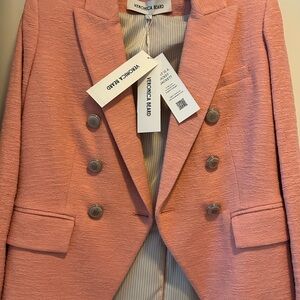 NWT Veronica  Beard Light Pink Women's Dickey Blazer